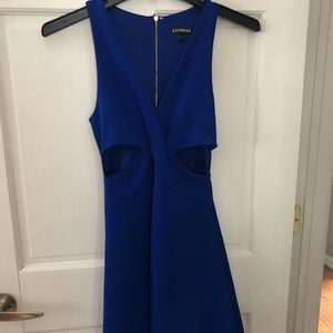 Royal blue cocktail dress